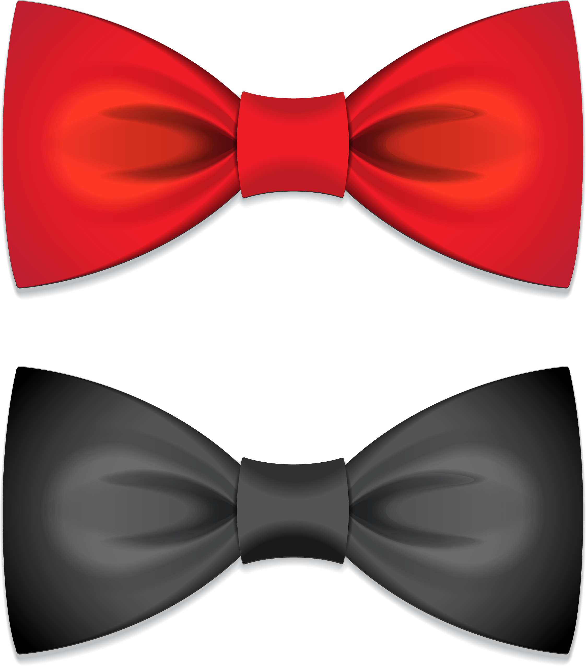 Redand Black Bow Ties