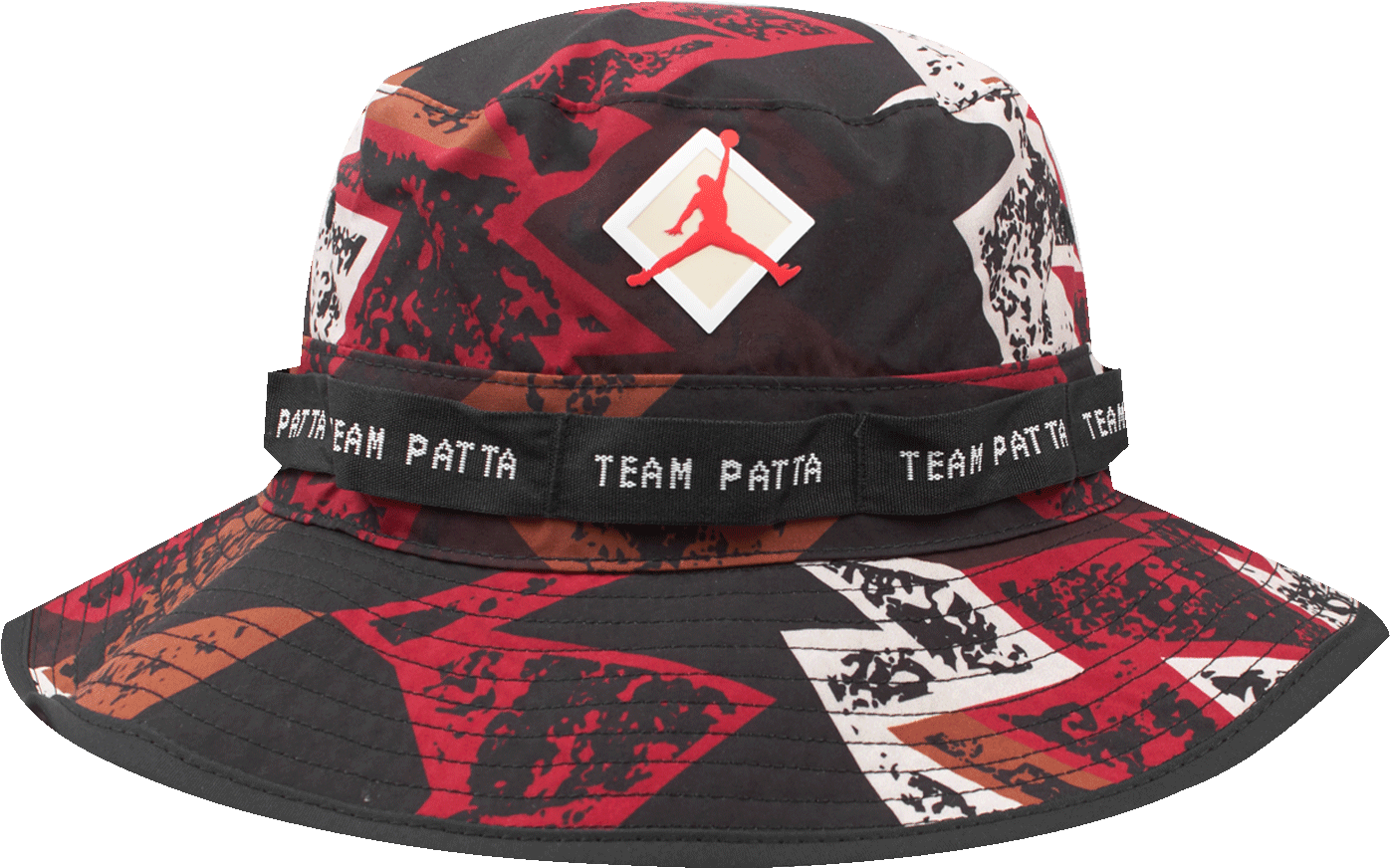 Redand Black Camouflage Bucket Hat