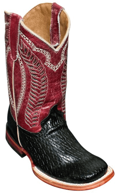 Redand Black Cowboy Boot