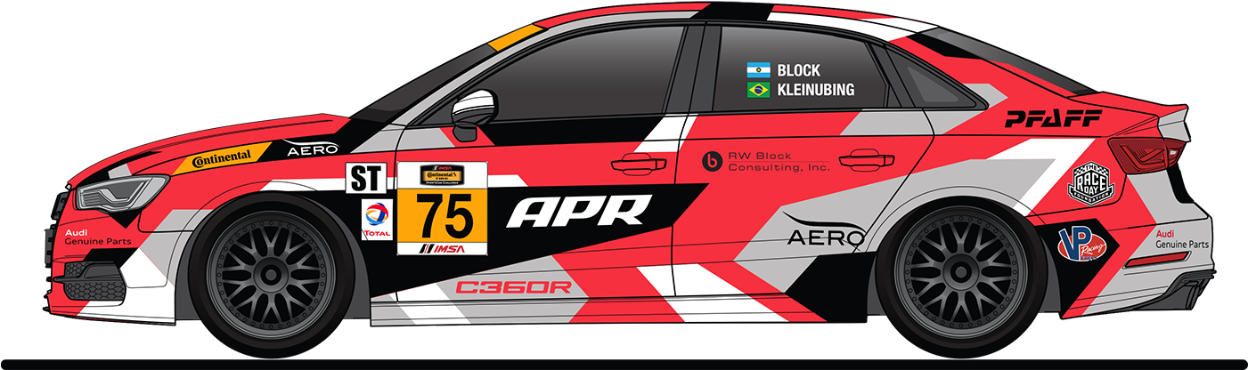 Redand Black Rally Car Graphic