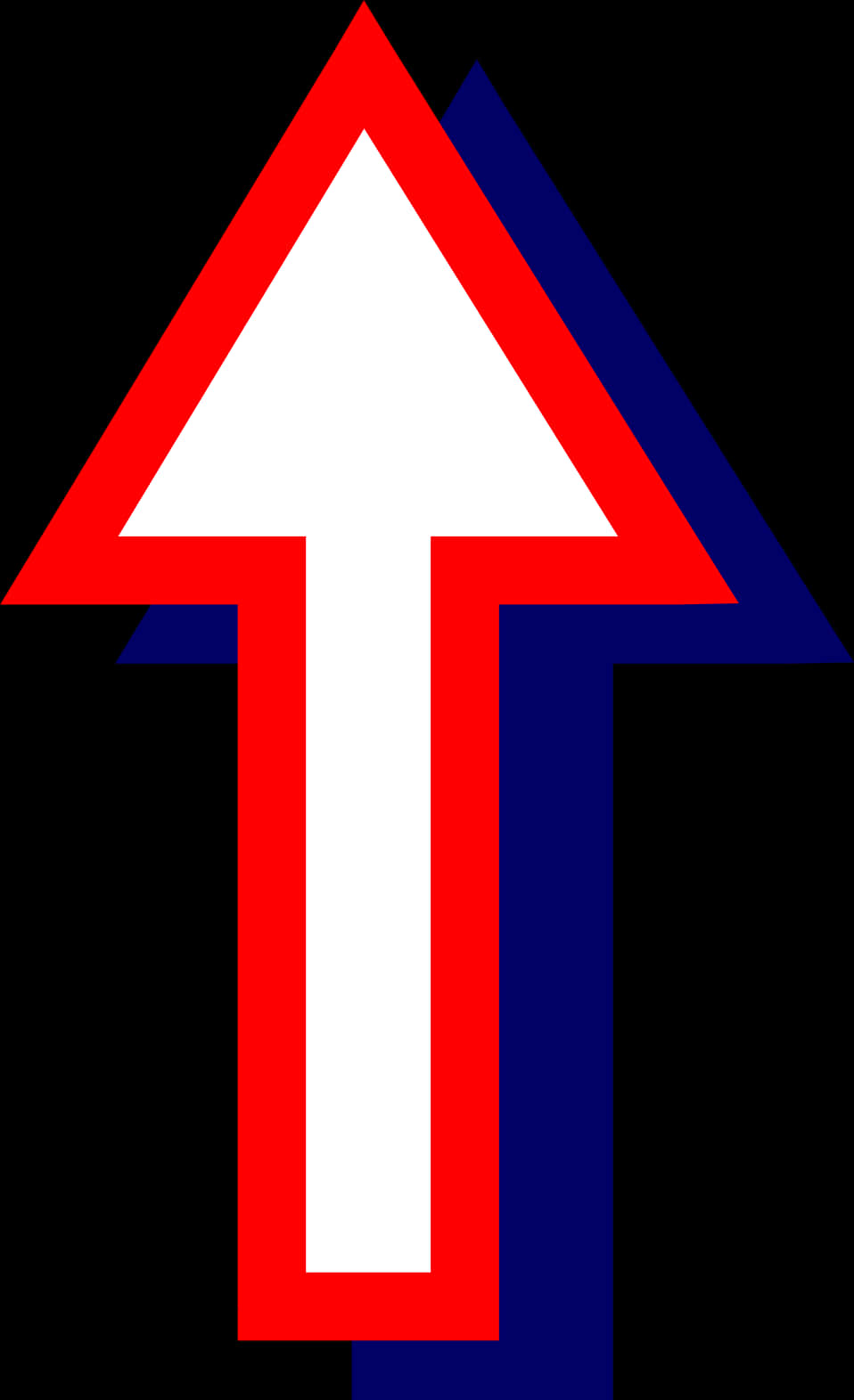 Redand Blue Arrows Graphic