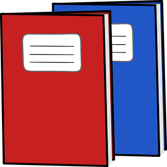 Redand Blue Notebooks