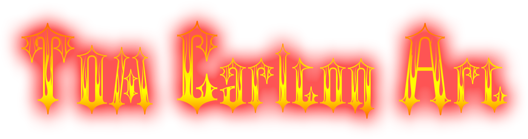 Redand Gold Gothic Script Banner