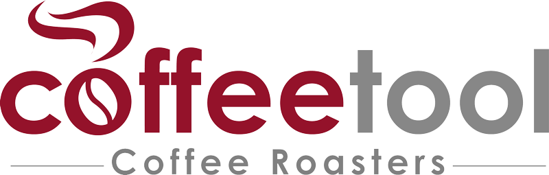 Redand Gray Coffee Tool Logo