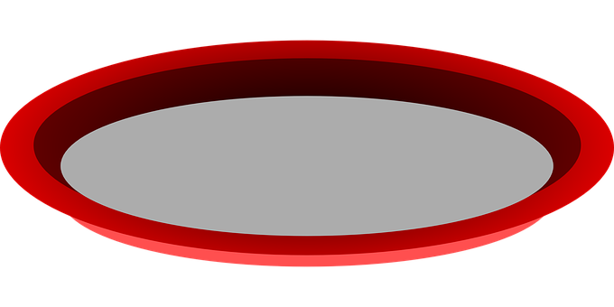 Redand Gray Oval Graphic