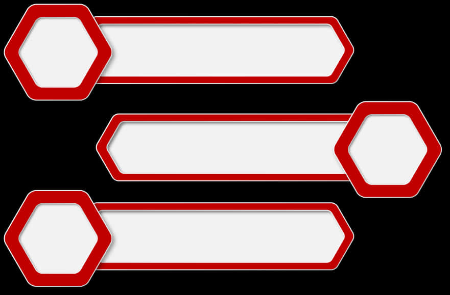 Redand White Border Design Banners