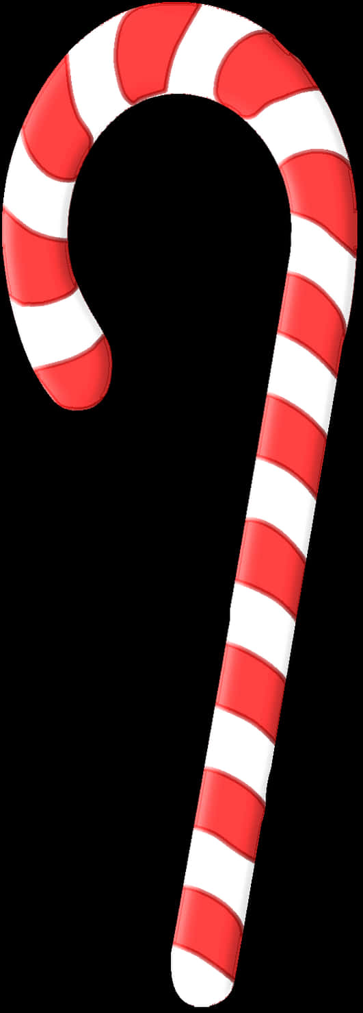 Redand White Candy Cane