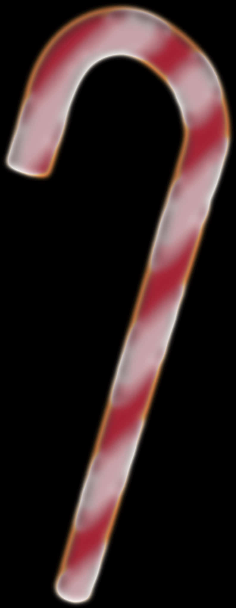 Redand White Candy Cane