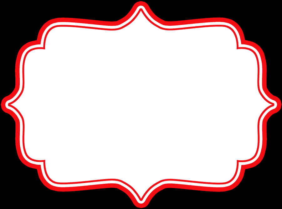 Redand White Decorative Frame