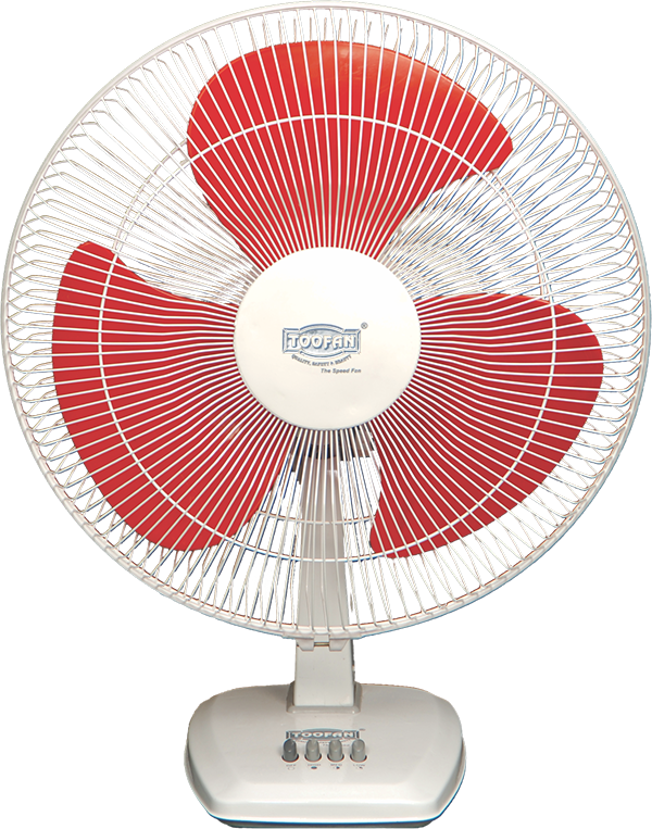 Redand White Table Fan