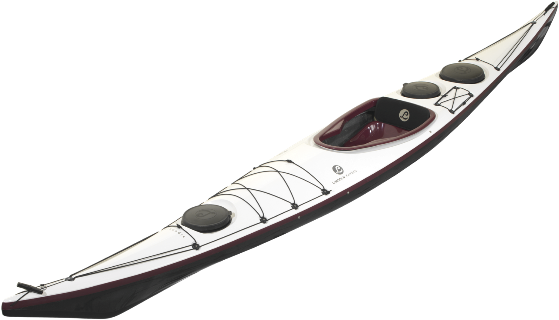 Redand White Touring Kayak