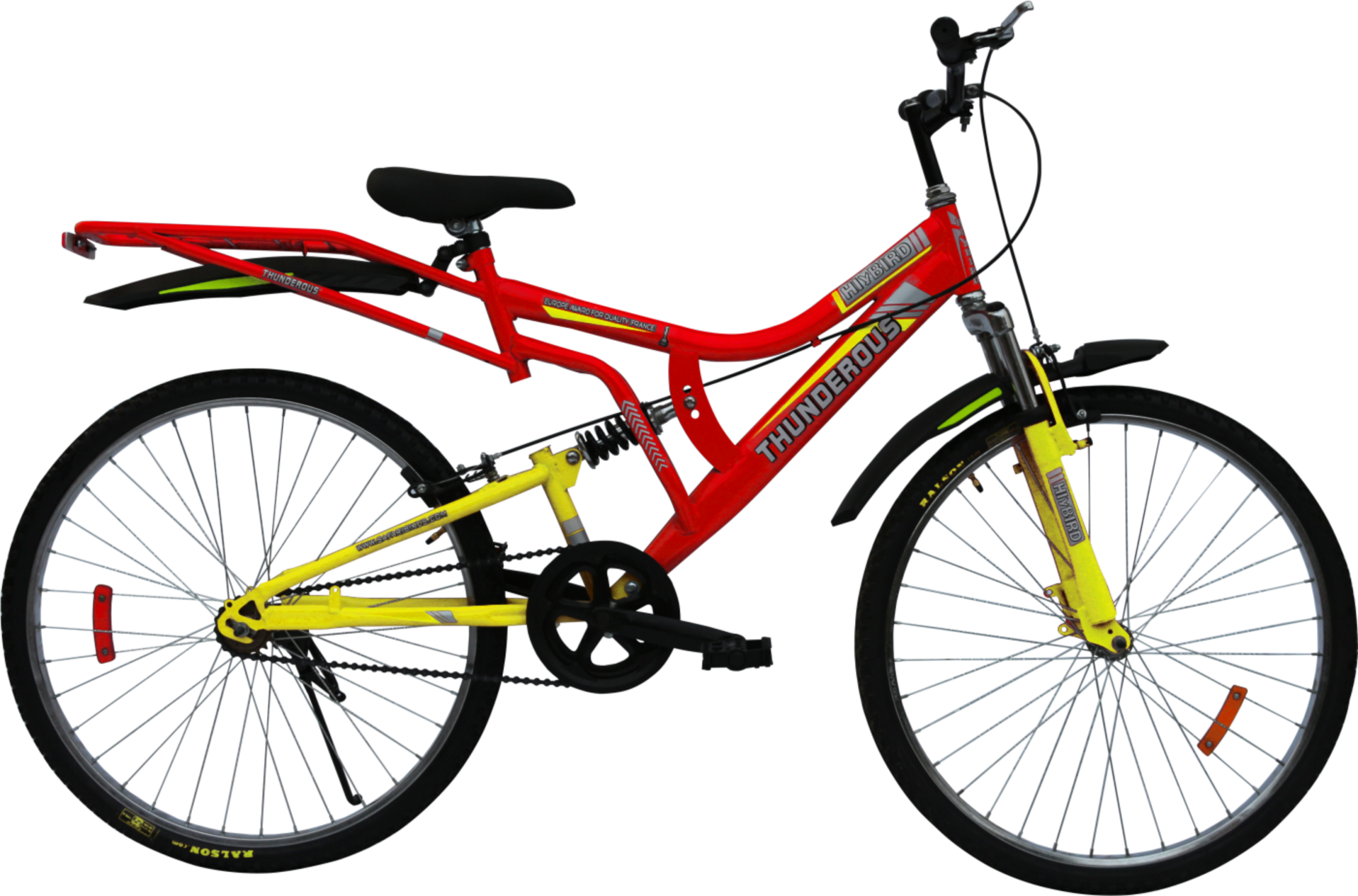 Redand Yellow Mountain Bike