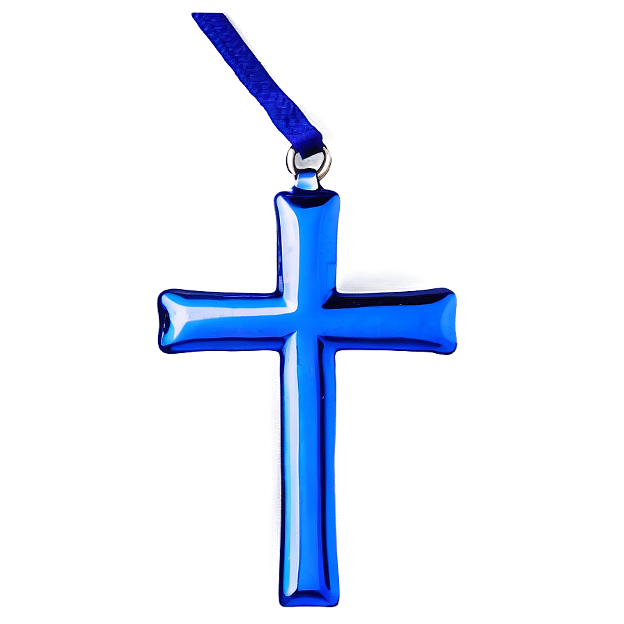 Reflective Blue Cross Png 59