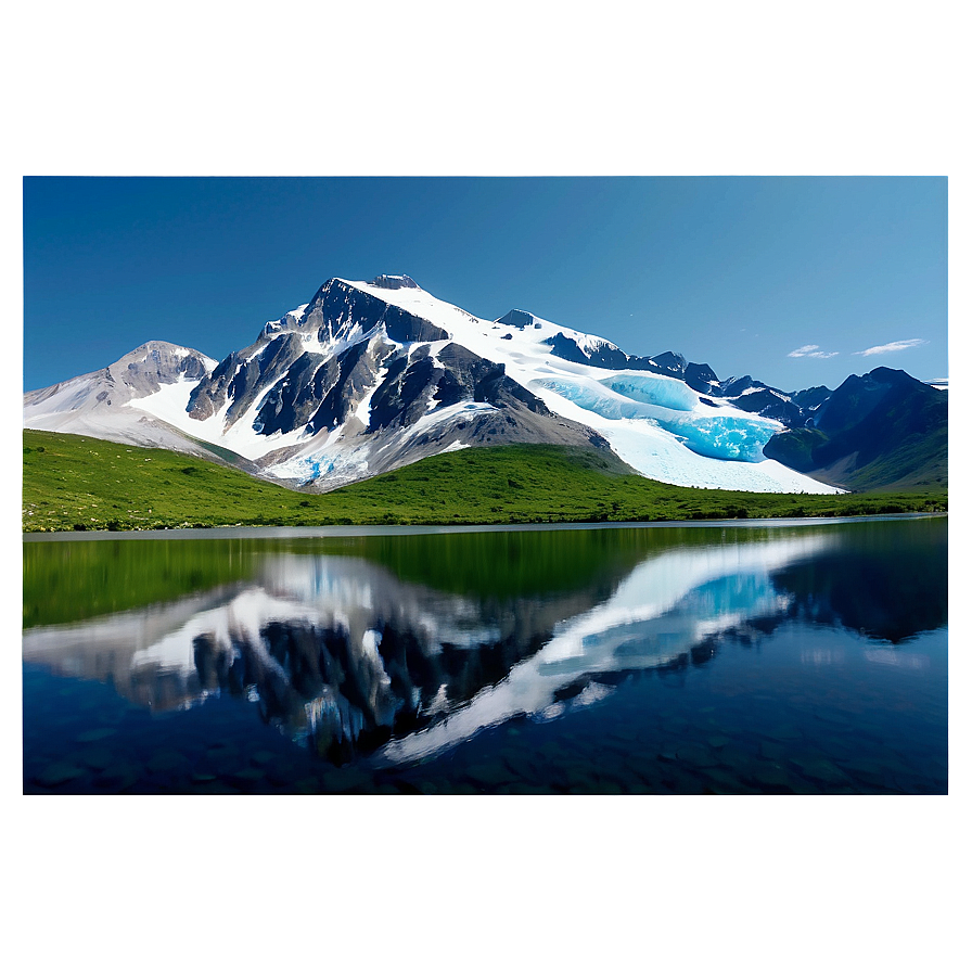 Reflective Glacier Lake Landscape Png 06232024