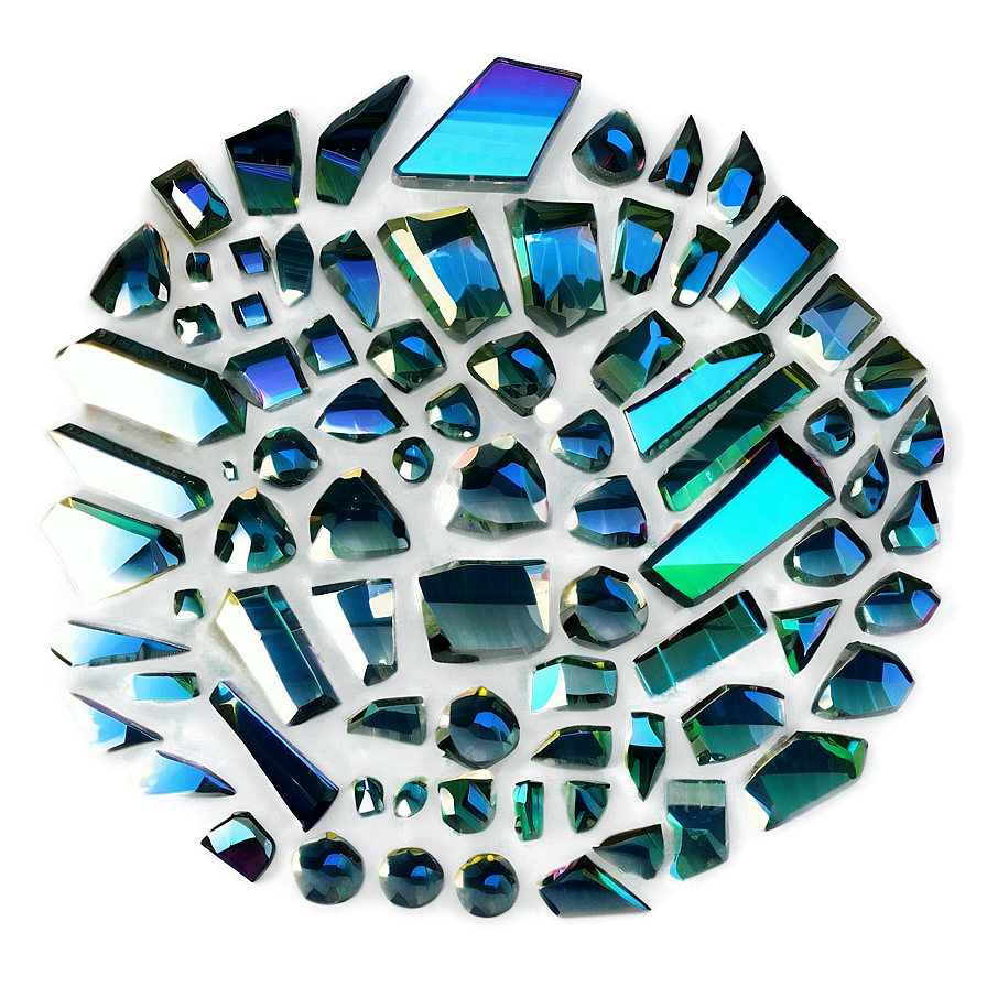 Reflective Glass Shards Png Woq