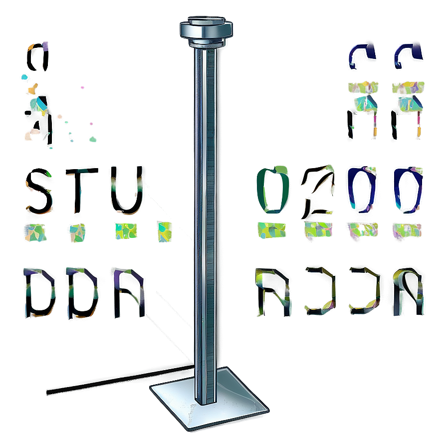 Reflective Metal Pole Png 28