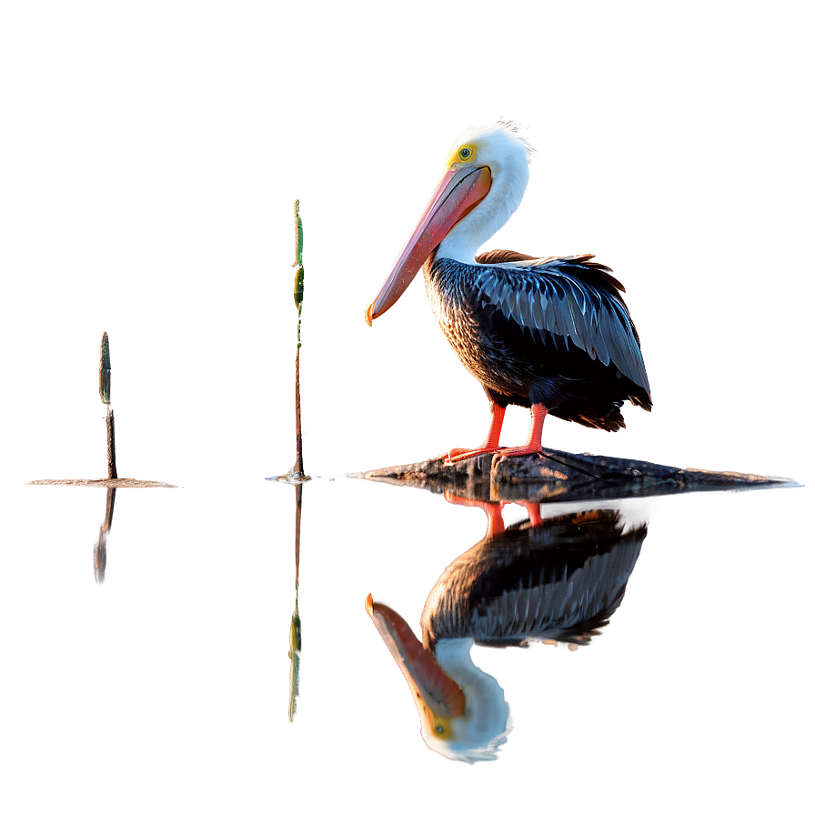 Reflective Pelican Water Png Tjw