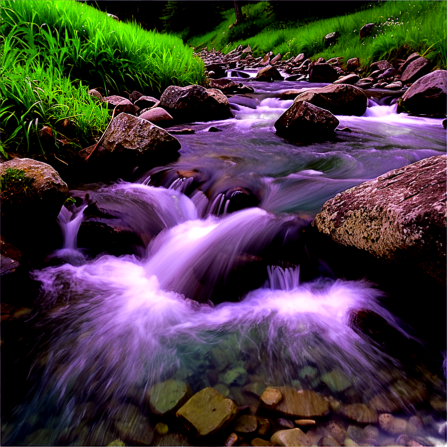 Refreshing Mountain Stream Png 06112024