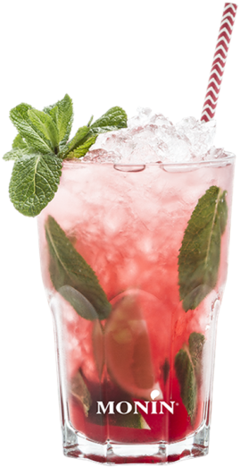 Refreshing Pink Mojito Cocktail