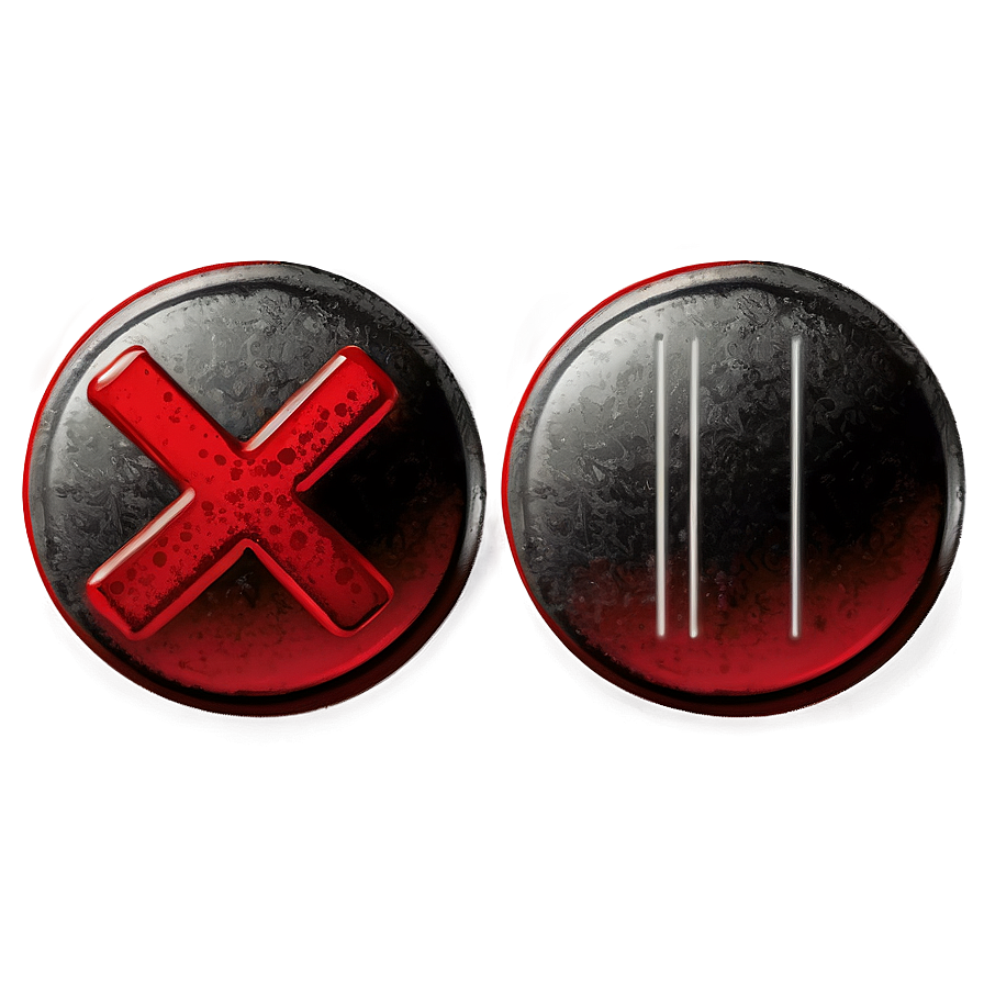 Refuse Red X Button Png 21