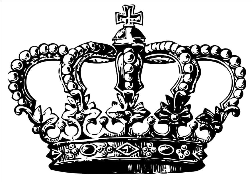 Regal Black Crown Illustration