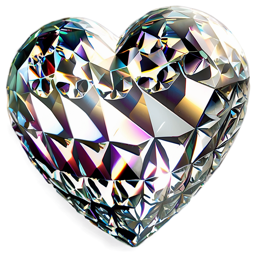 Regal Diamond Heart Png 25