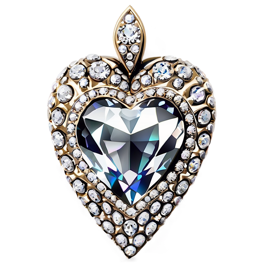 Regal Diamond Heart Png Abl55