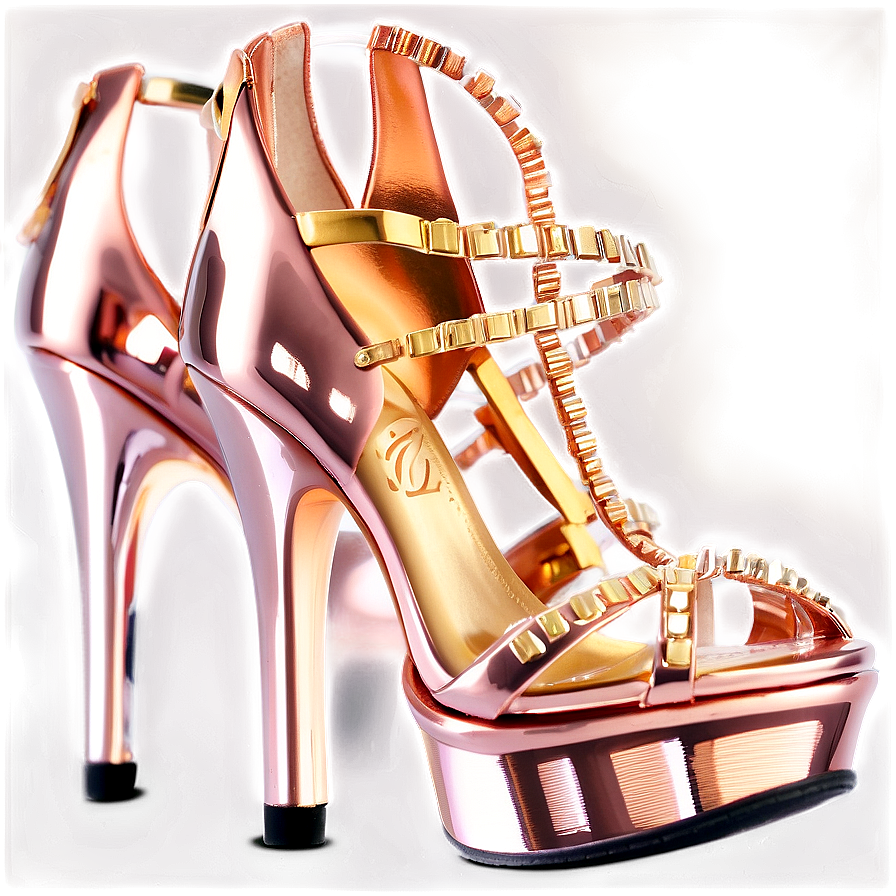 Regal Rose Gold Heels Png Kib8