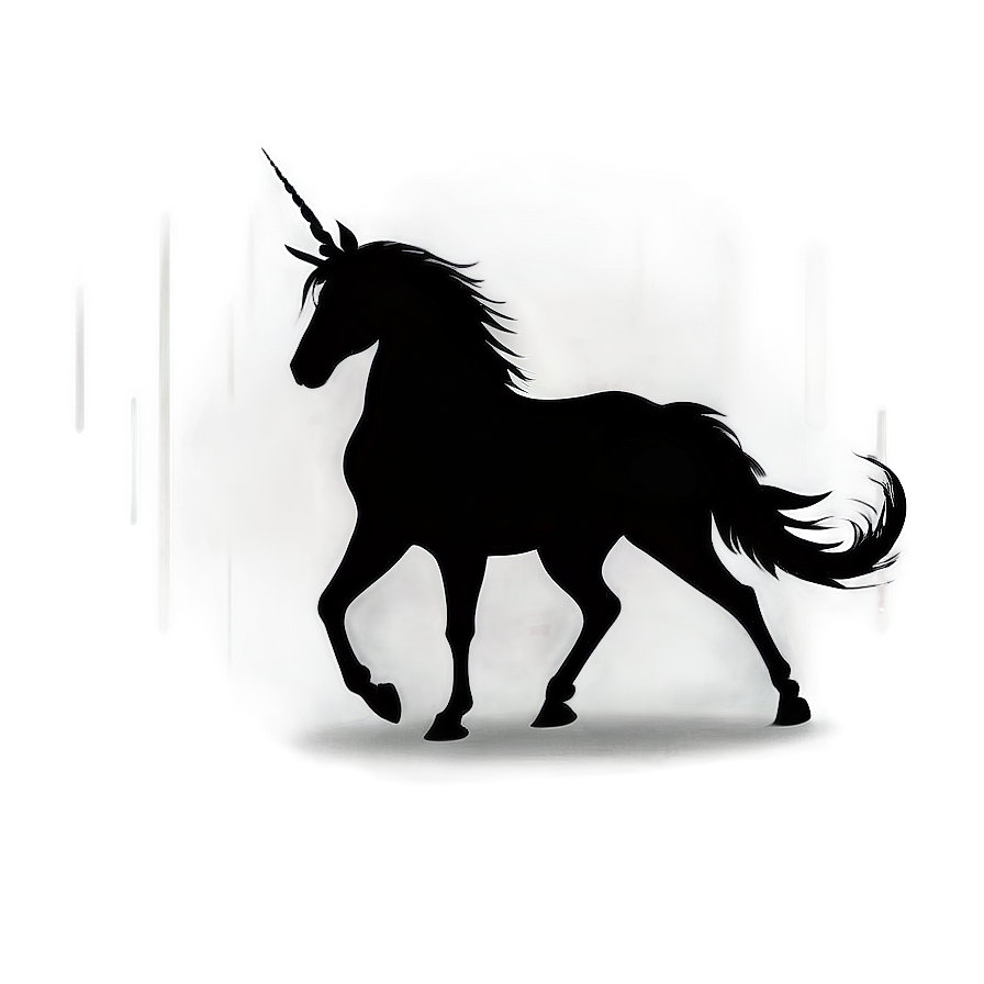 Regal Unicorn Silhouette Png 06282024