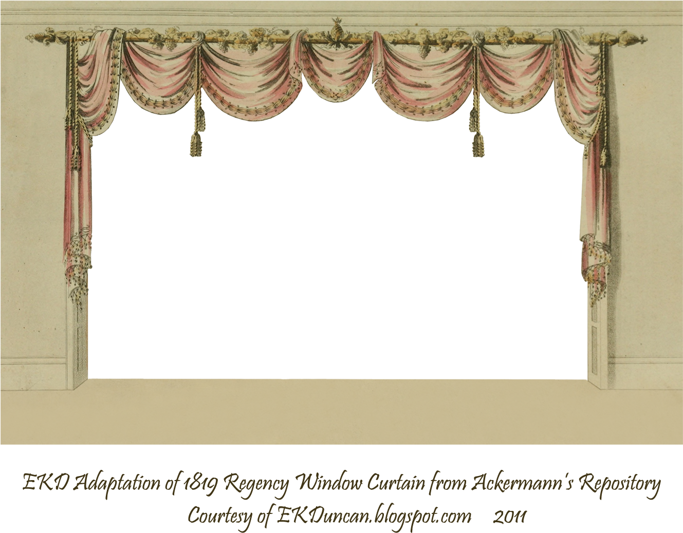 Regency Era Window Curtain Design