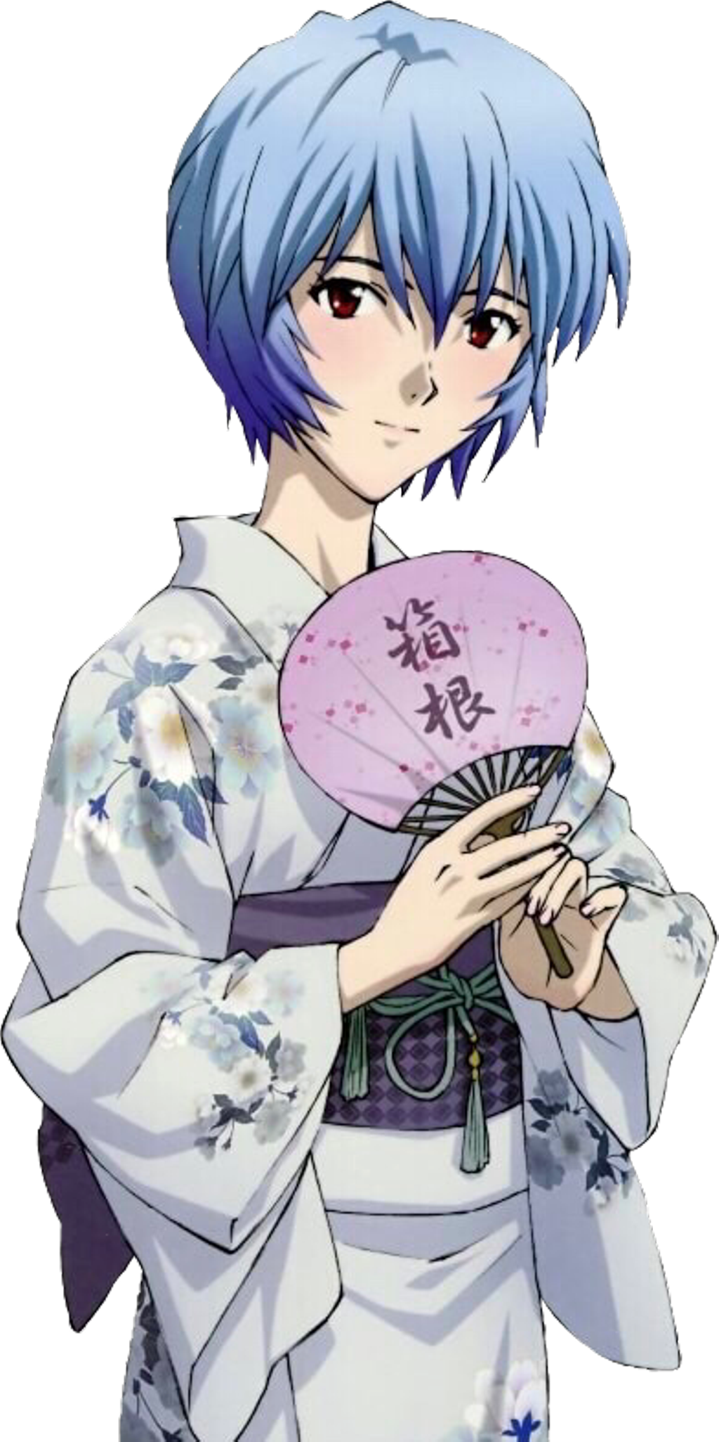 Rei Ayanami Traditional Kimono Fan