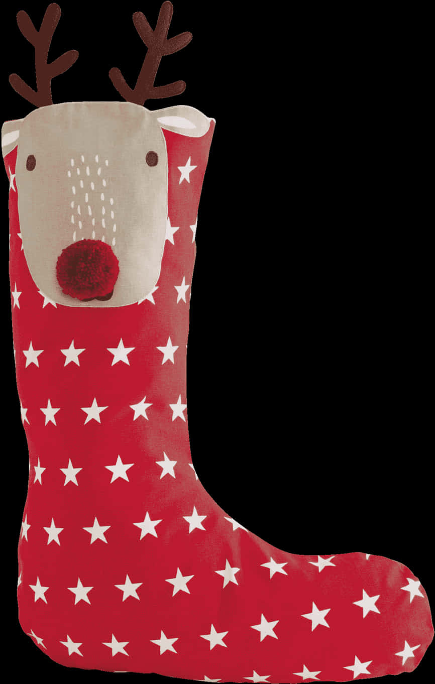 Reindeer Christmas Stocking Design