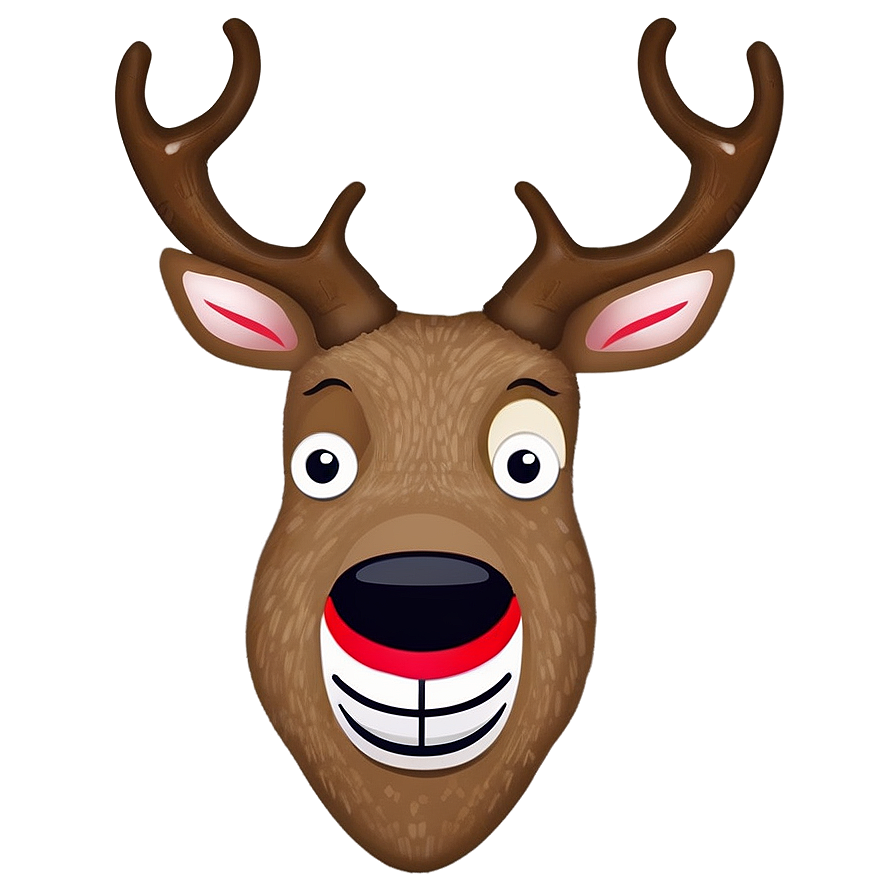 Reindeer Face Emoji Png Kmp69