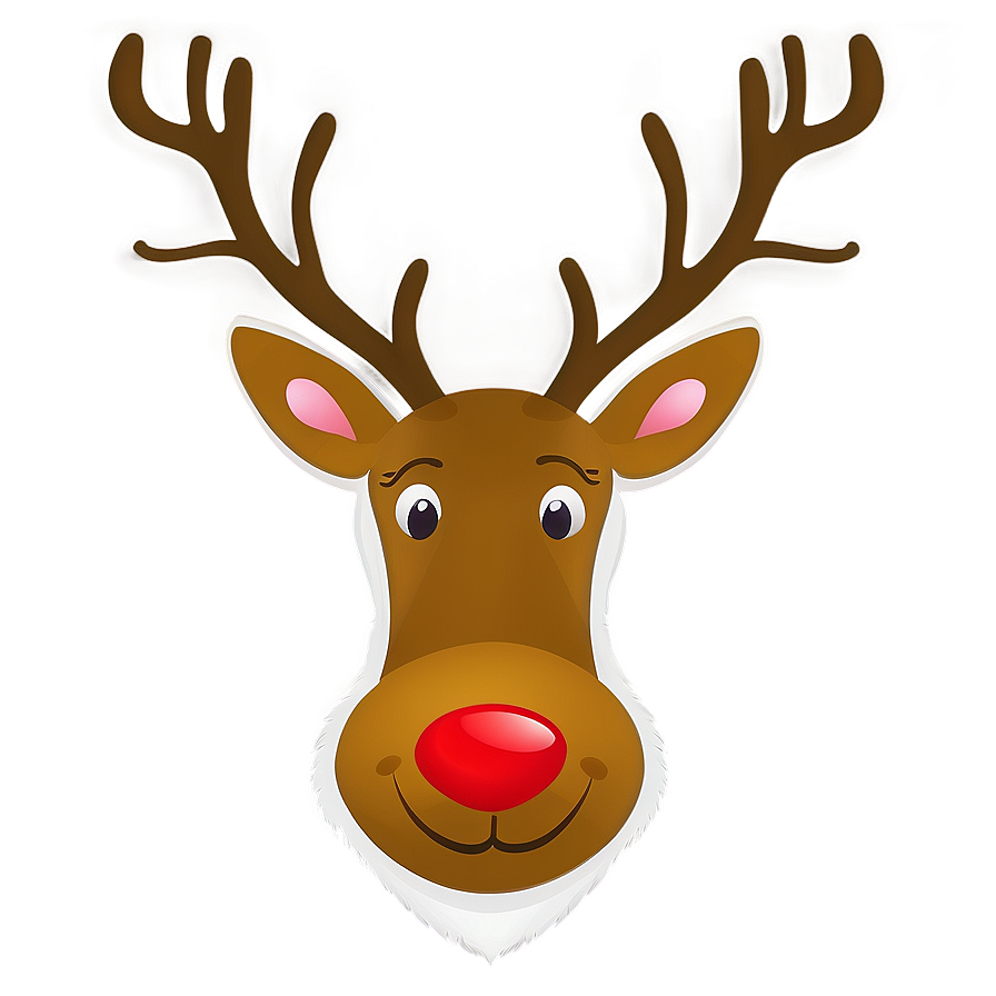 Reindeer Face For Kids Png 23