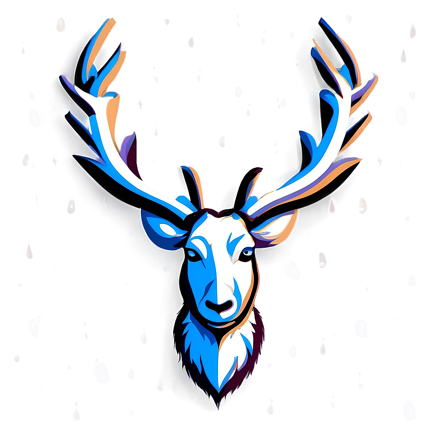 Reindeer Face Vector Png 06282024