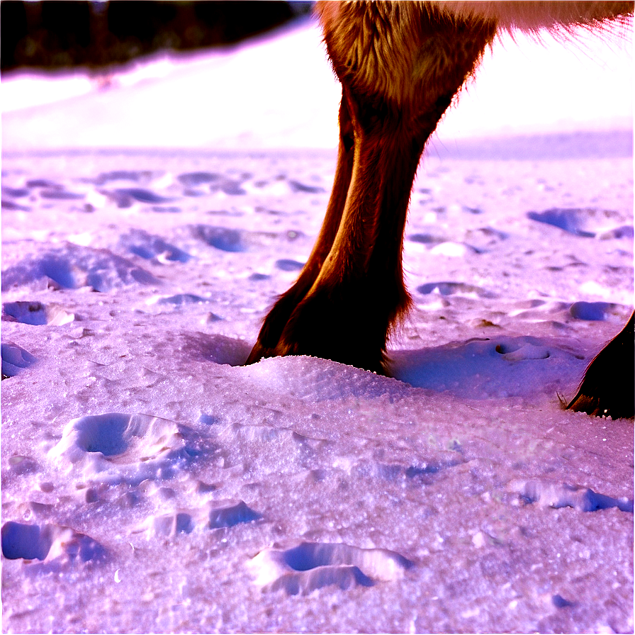 Reindeer Footprints In Snow Png 78