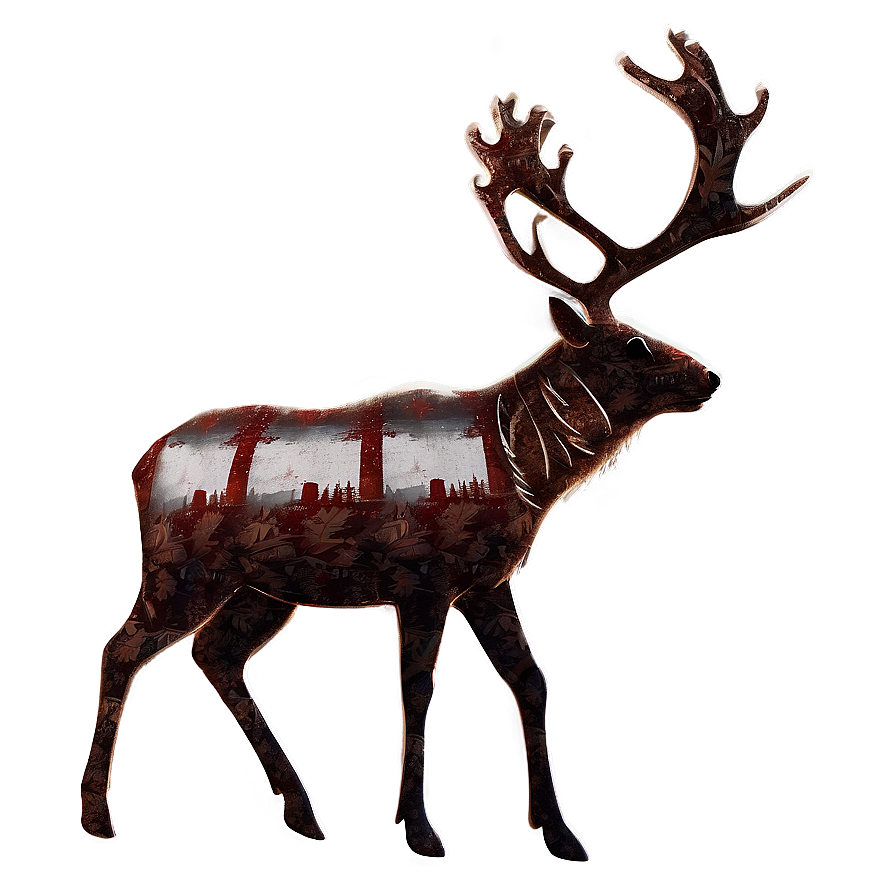 Reindeer Silhouette Png Dmd53