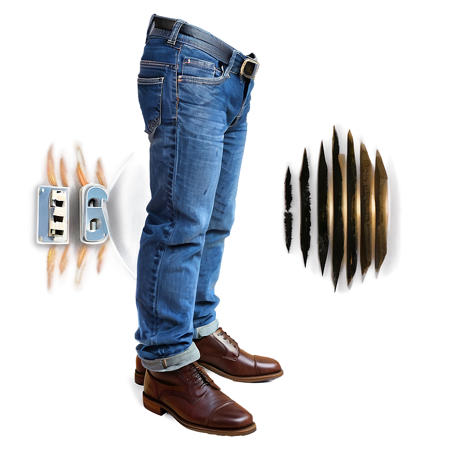 Reinforced Blue Jeans Png 8