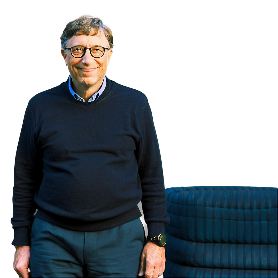 Relaxed Bill Gates Png Iun21