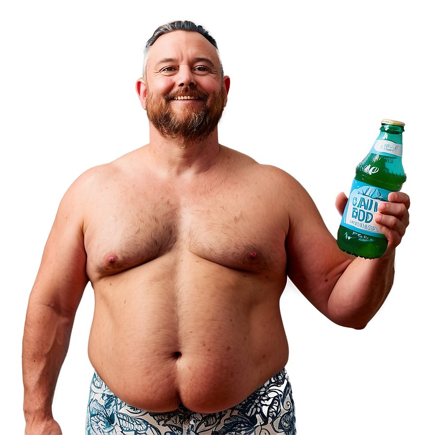 Relaxed Dad Bod Chill Png Stm