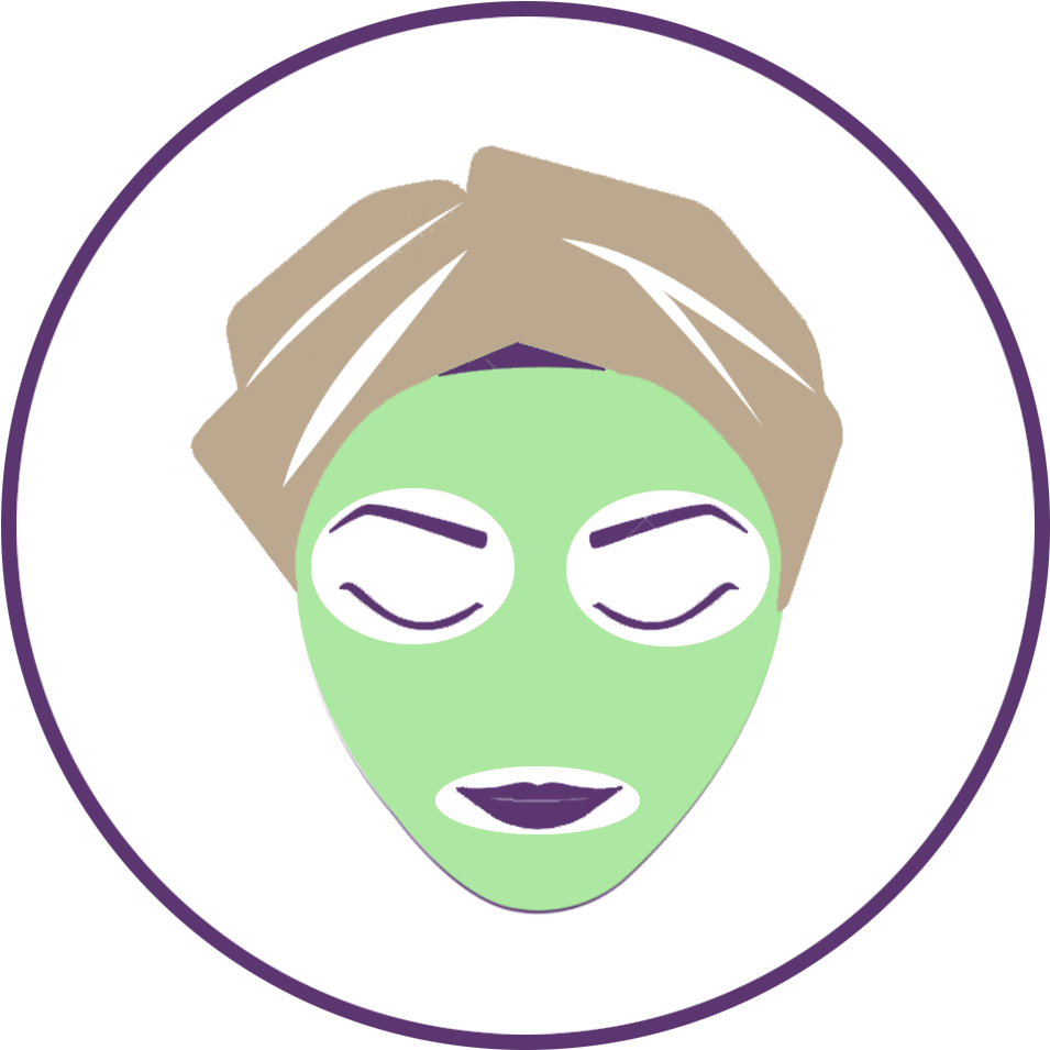 Relaxing Facial Mask Illustration