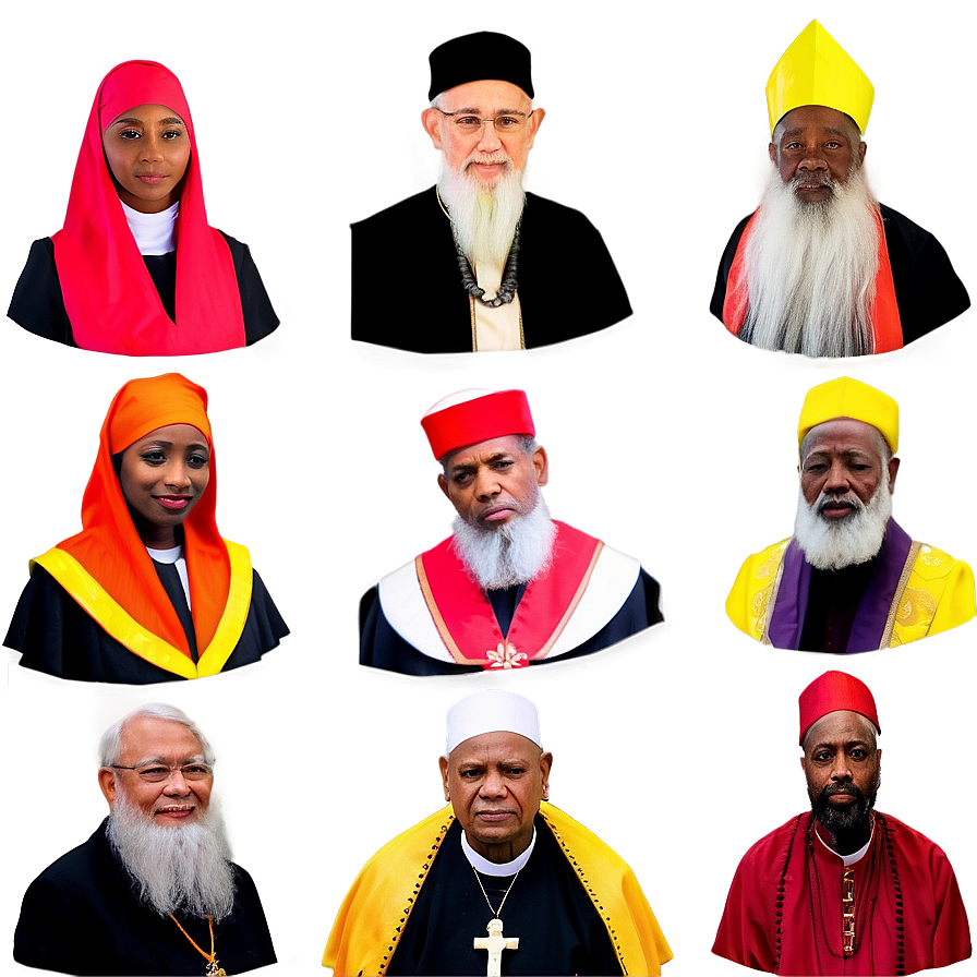 Religious Leaders Portraits Png 06122024