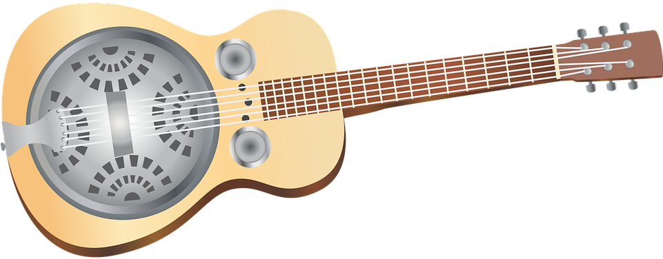 Resonator Guitar Illustration