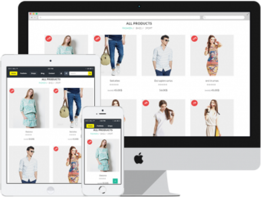 Responsive Online Store Display