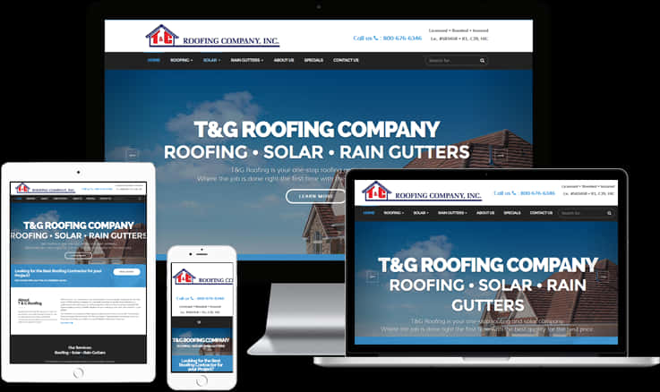 Responsive Web Design Roofing Company