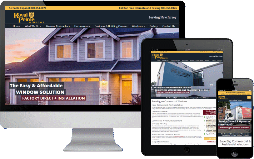 Responsive Web Design Royal Prime Windows