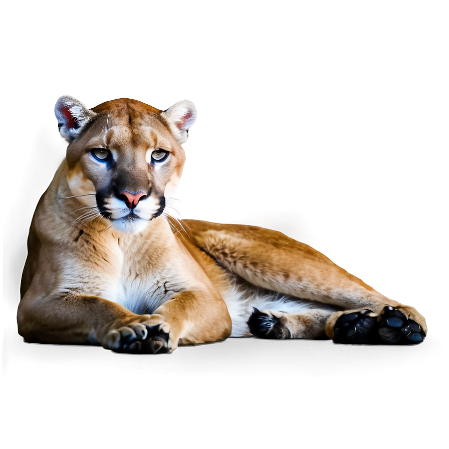 Resting Cougar Png 6