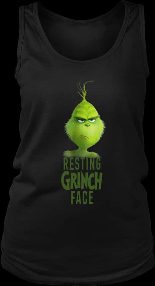 Resting Grinch Face Tank Top