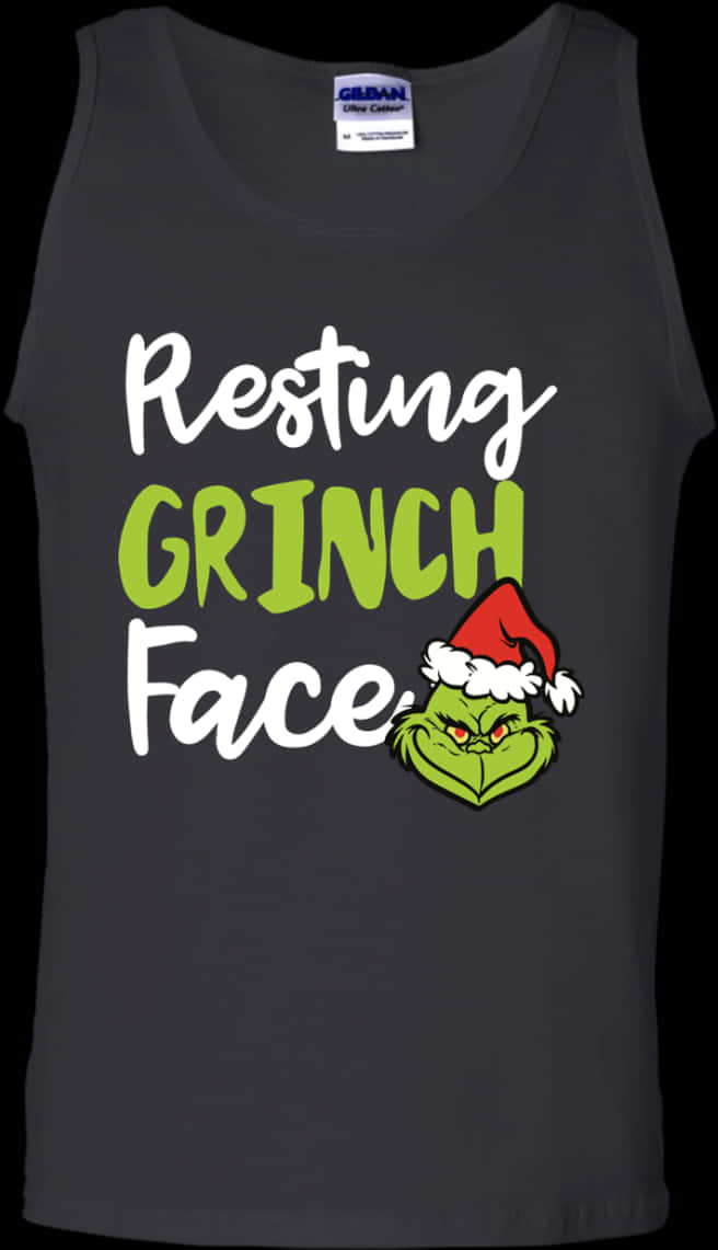 Resting Grinch Face Tank Top