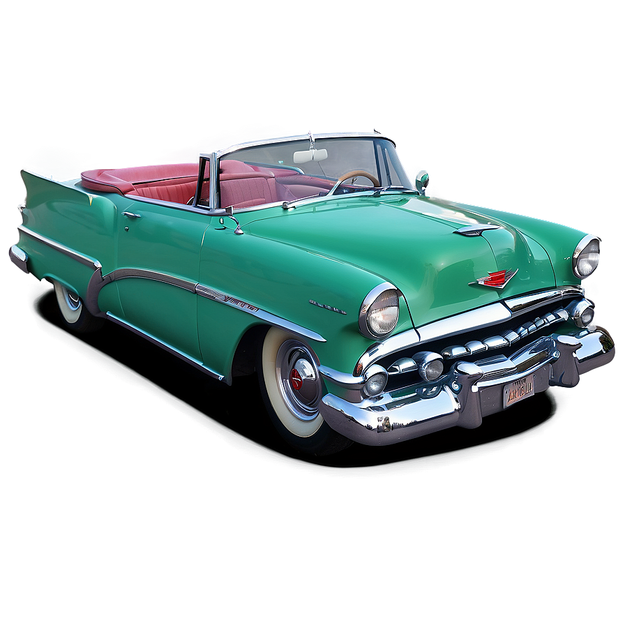 Retro 1950s Convertible Cars Png 68